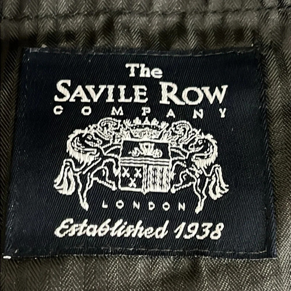 The Savile Row Strand Flat Front Unhemmed Suit Pants in Gray - NWOT - Size 42W - Picture 4 of 6